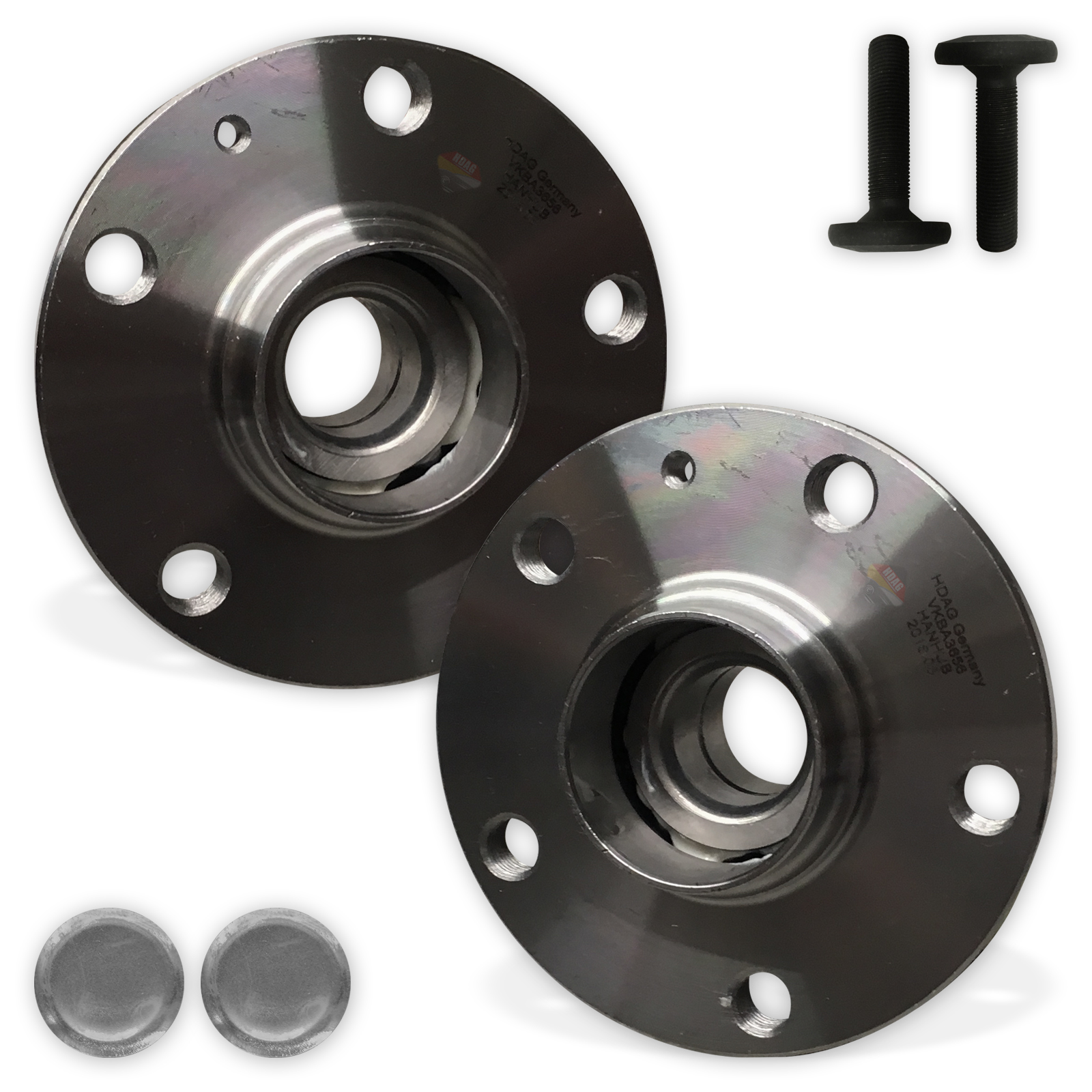 For Vw Golf 2.0 GTi MK5 20032009 2x Rear Hub Wheel Bearing Kit 30mm